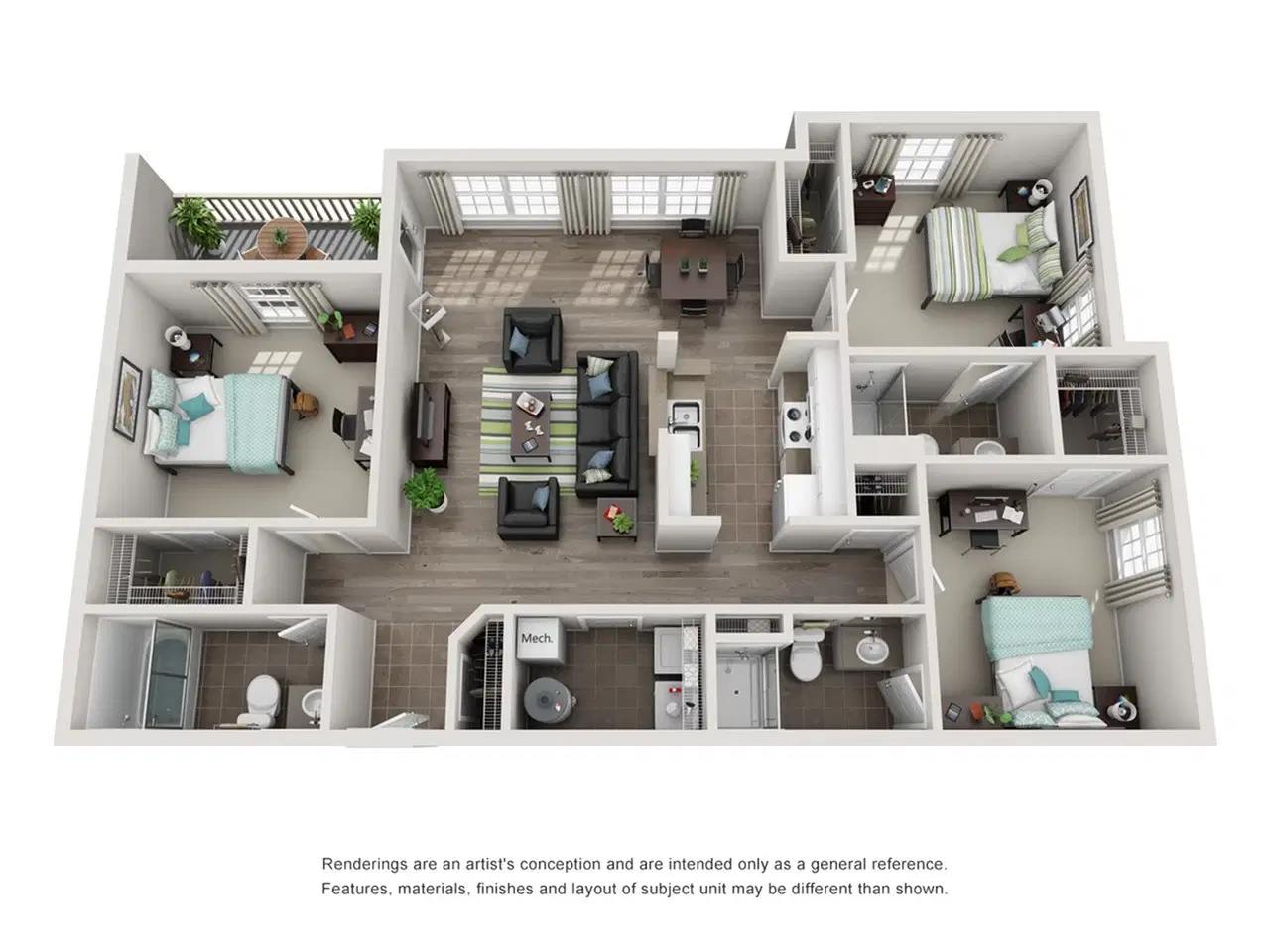 The Grindstone, Columbia – 3 Bedroom / 3 Bathroom