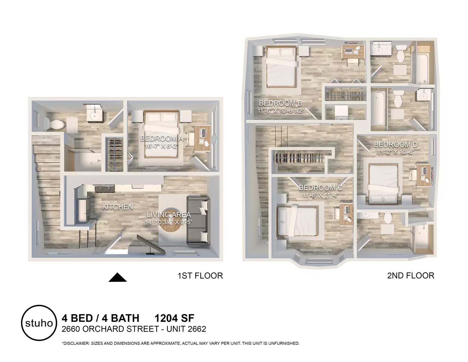 2660 Orchard Ave, Los Angeles – 4 Bed 4 Bath