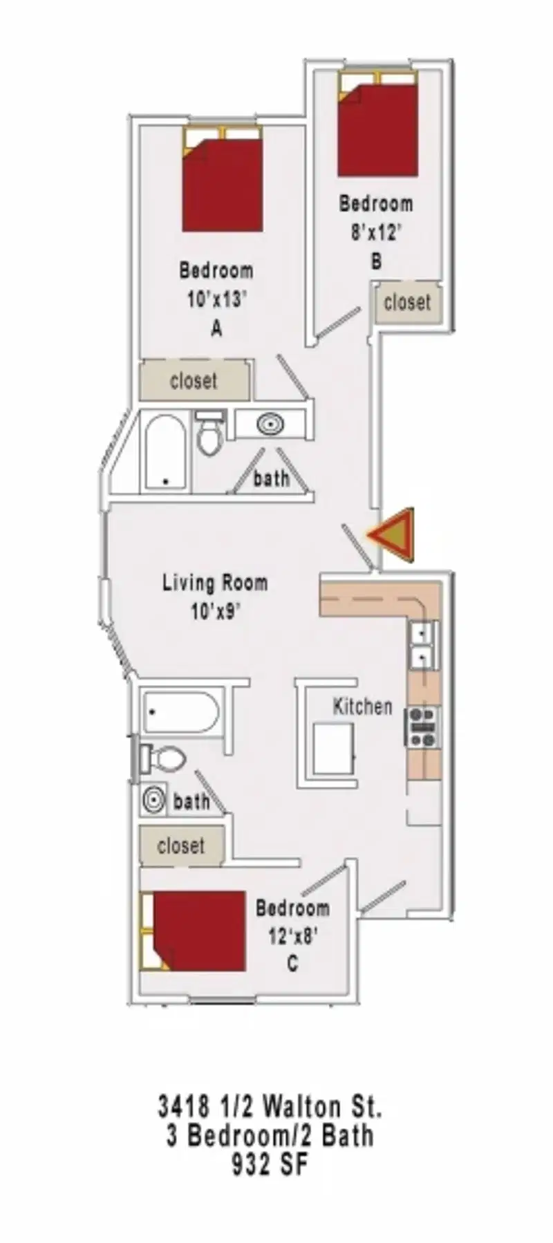 3416 Walton Ave, Los Angeles – 3 Bed 2 Bath