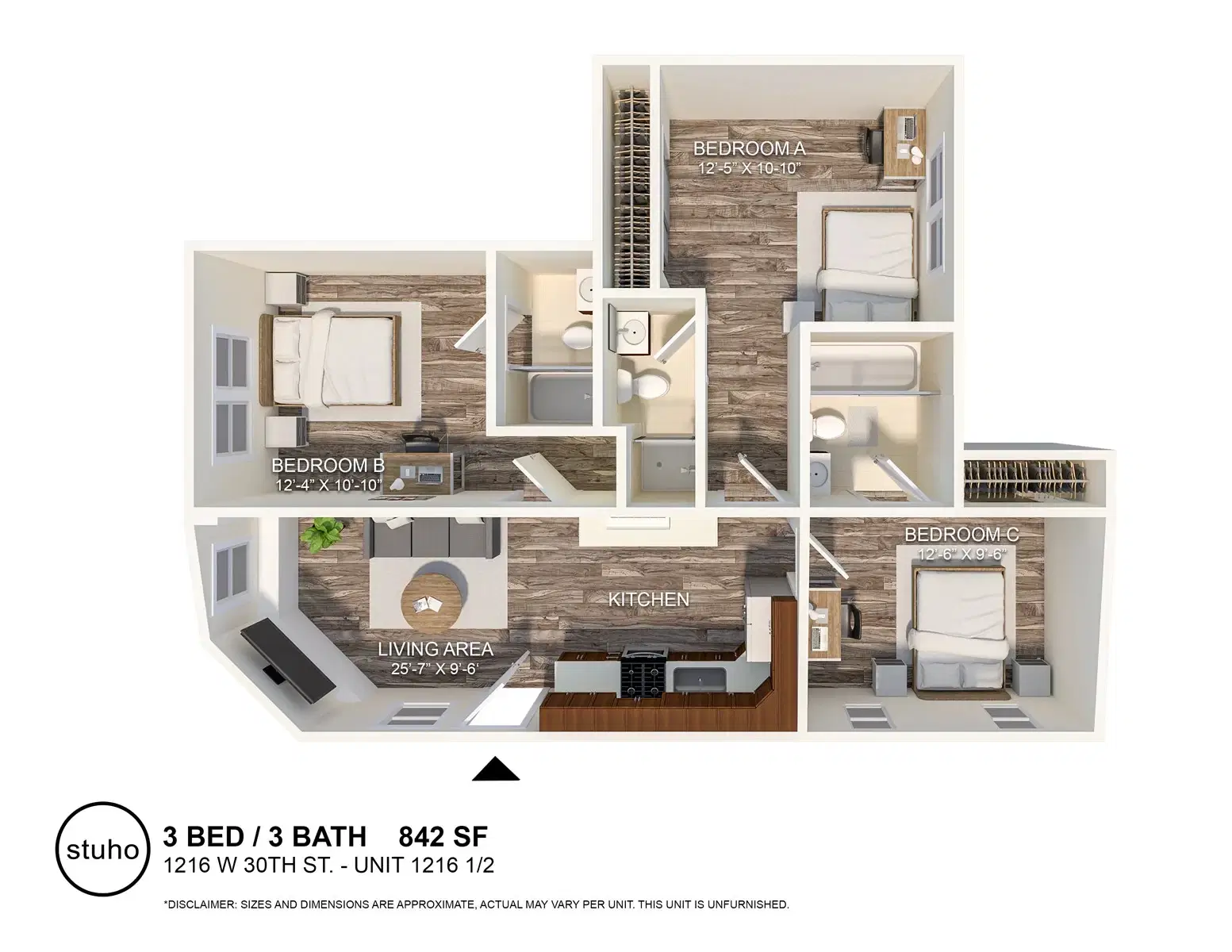 Fourpack, Los Angeles – 3 Bed 3 Bath