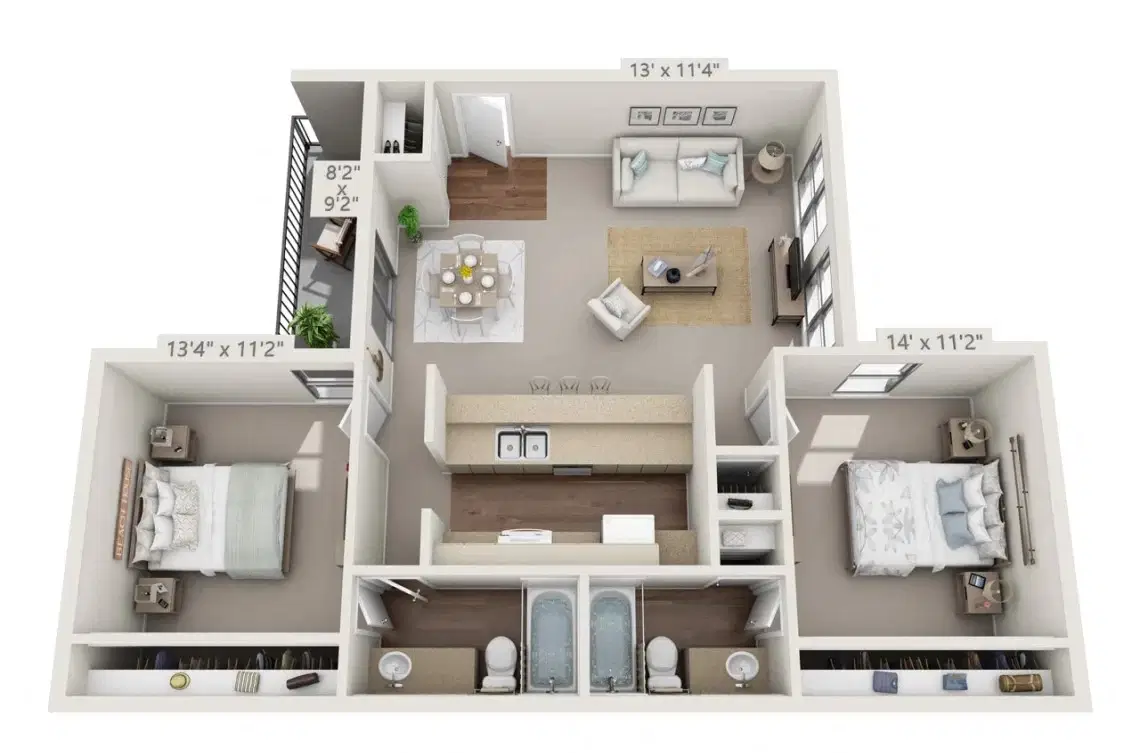The Biltmore, Dallas – 2 Beds 2 Baths