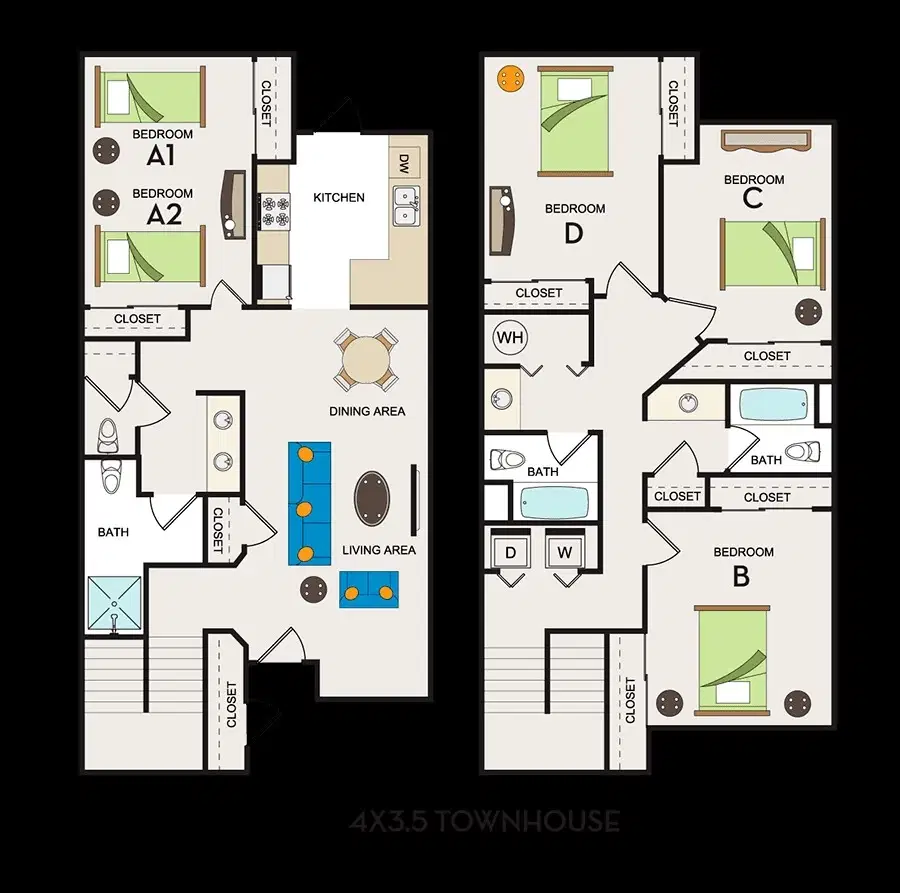 Oakshade Commons, Davis – 4 Bed 3.5 Bath