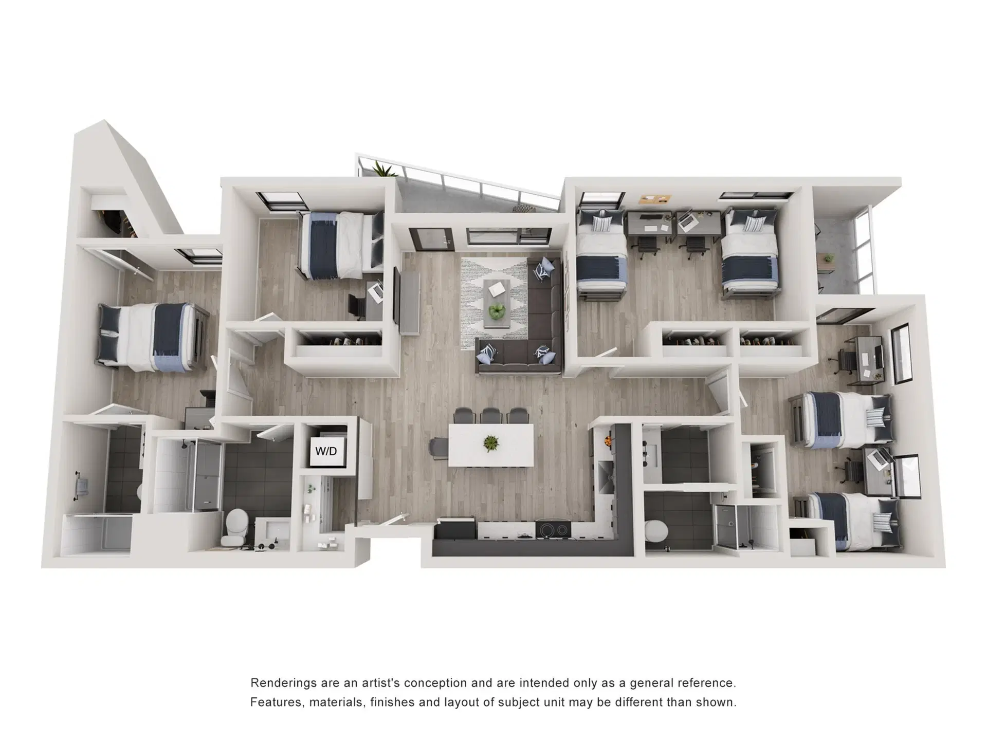 Tessera, Los Angeles – Room in A 4 Bedroom 4 Bathroom | D1 ALT
