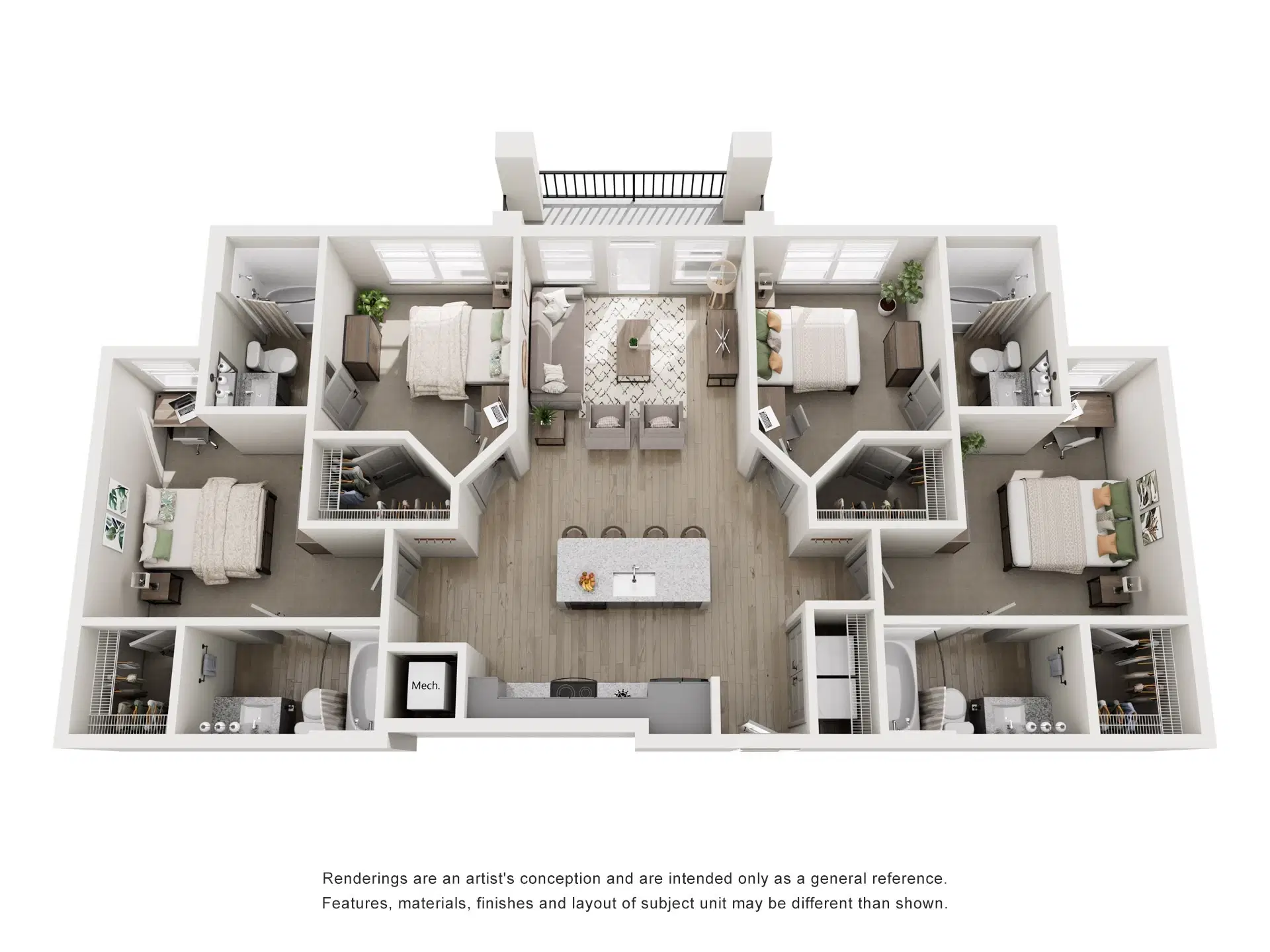 The Wyatt, Lubbock – Room in A 4 Bedroom 4 Bathroom | D1