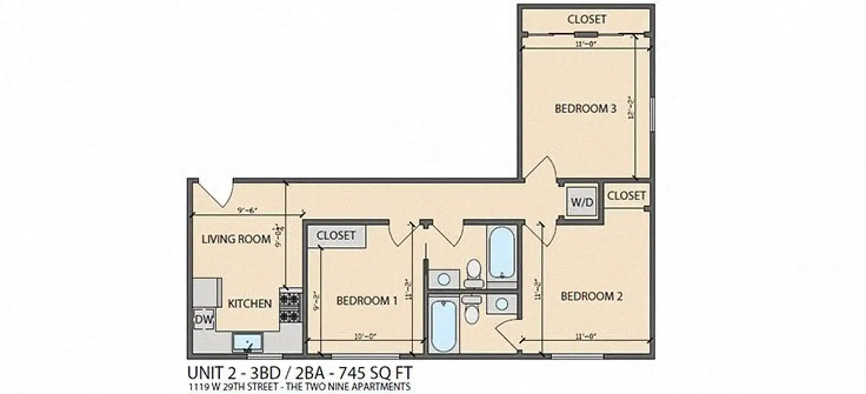 The Series The Two Nine, Los Angeles – 3 Bed 2 Bath