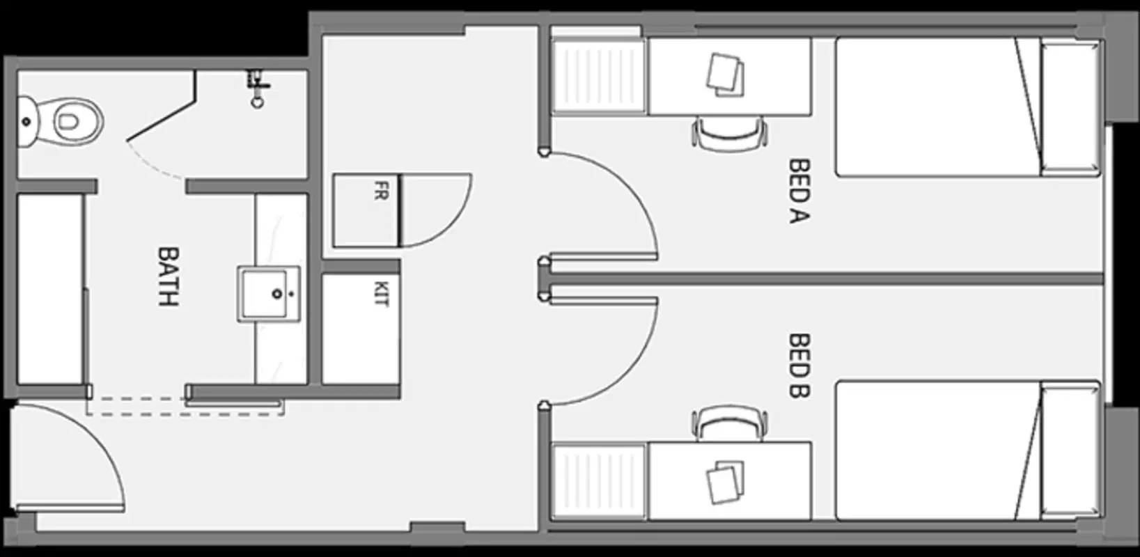 Juno House, Perth – Private Twin 01
