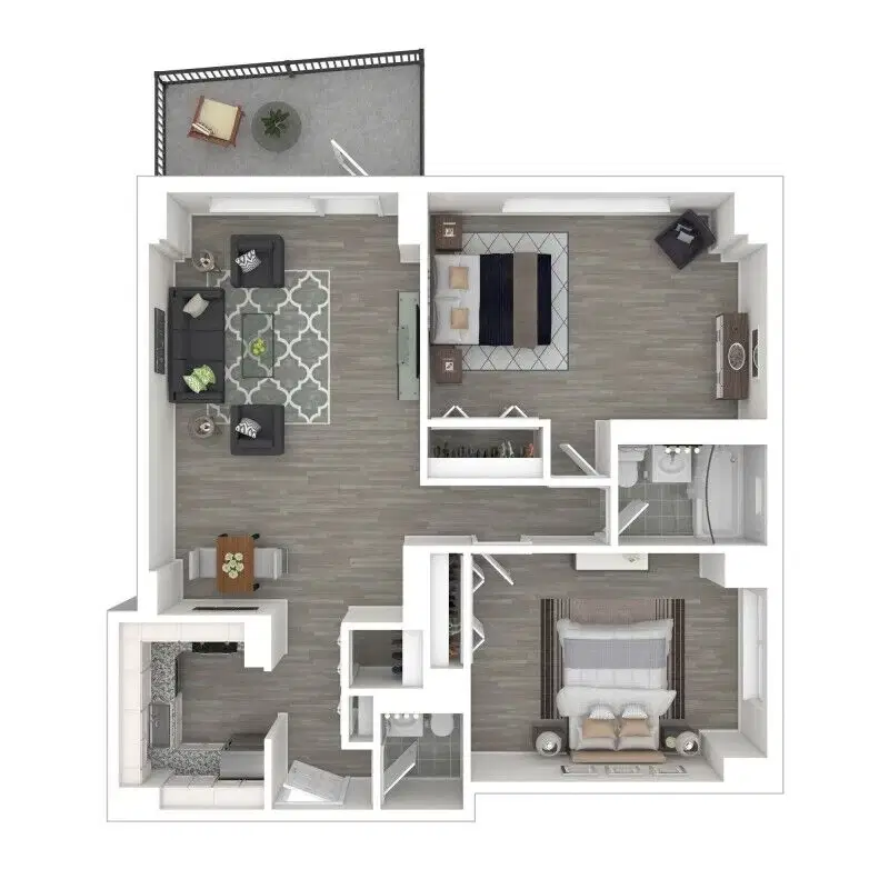 J Vue at the LMA, Boston – B1R Renovated - 2 Bed 1.5 Bath