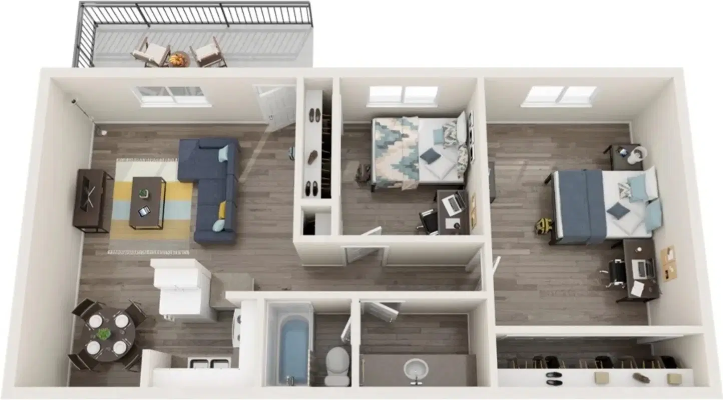The Spoke, Davis – 2 Bedroom 1 Bathroom