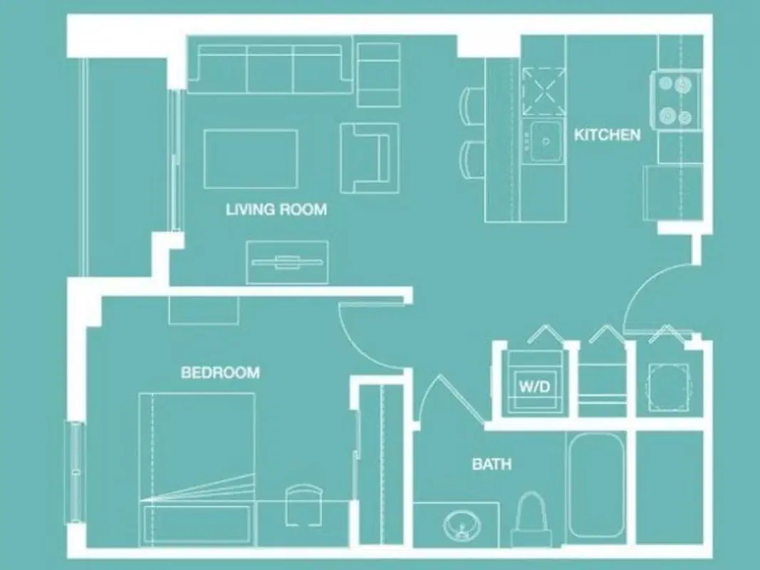 4th Street Commons, Miami – Private Room (1 Bed 1 Bath)