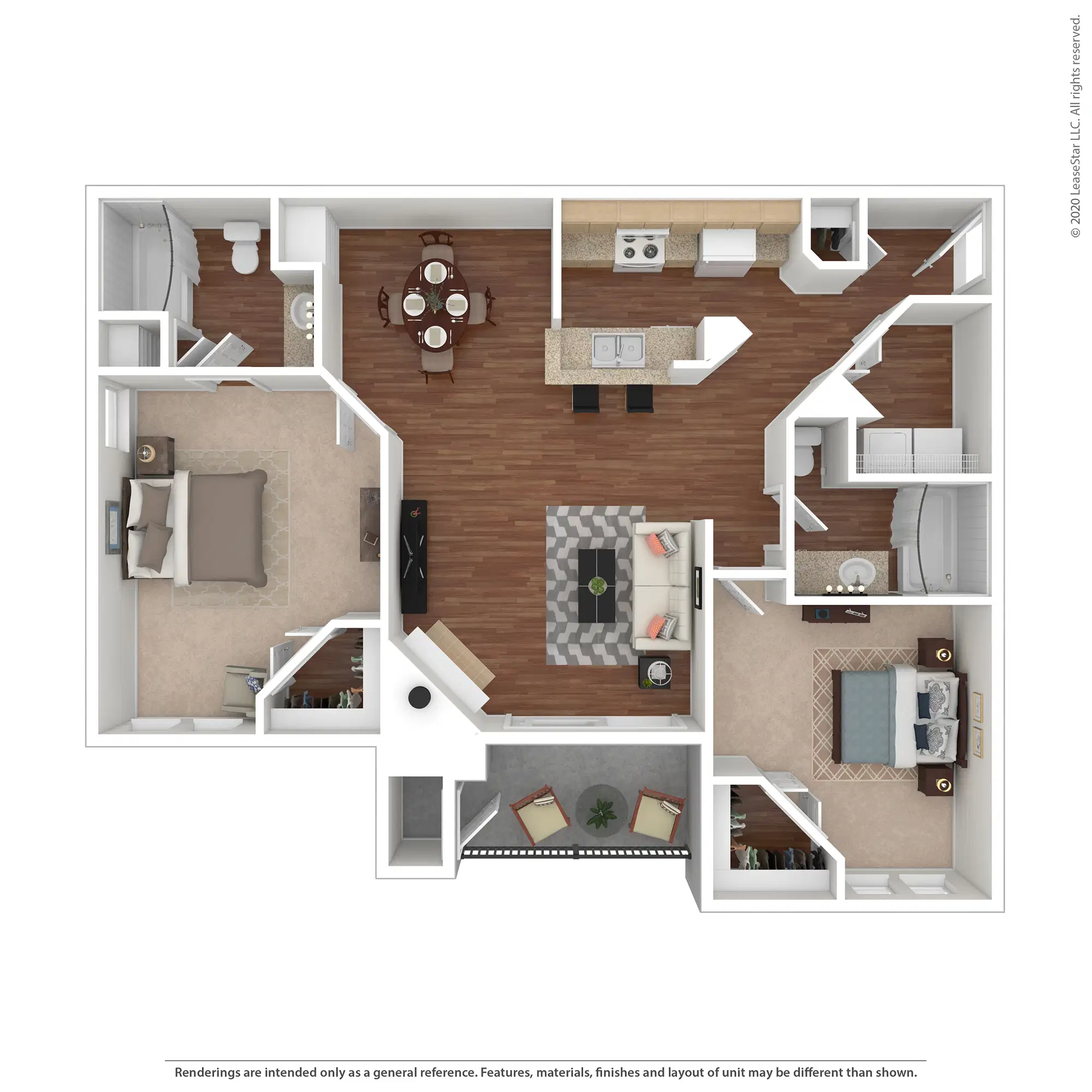 Rancho Palisades, Dallas – 2 Beds 1 Bath