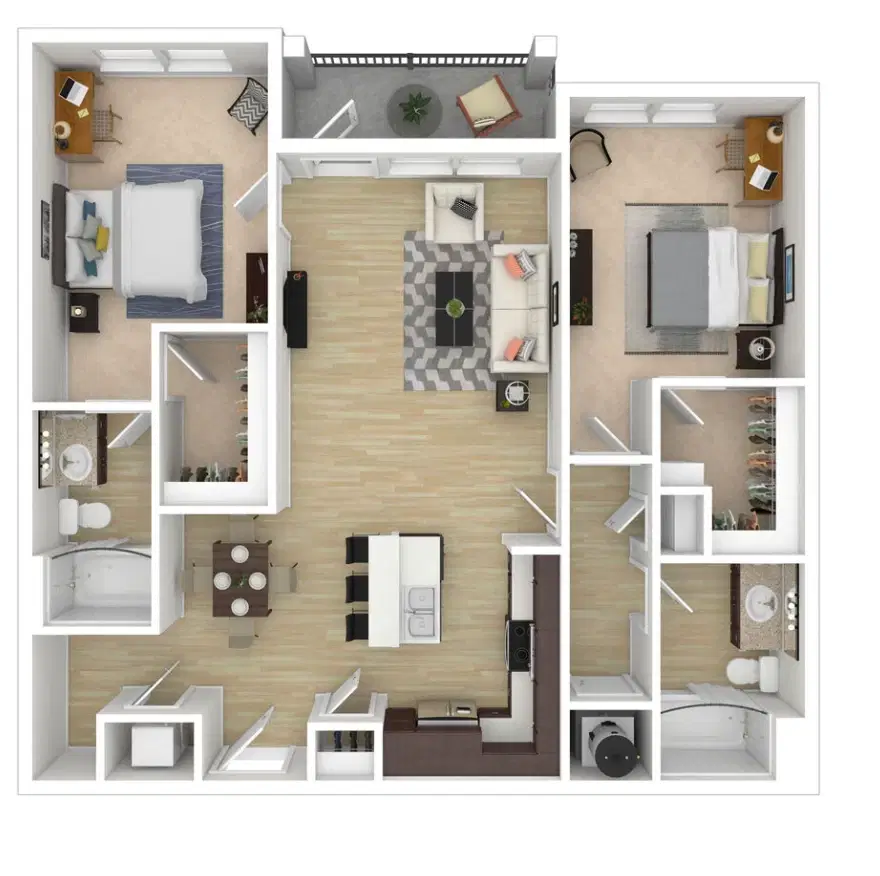 The Row Houses, Gainesville – 2 Bedroom 2 Bathroom
