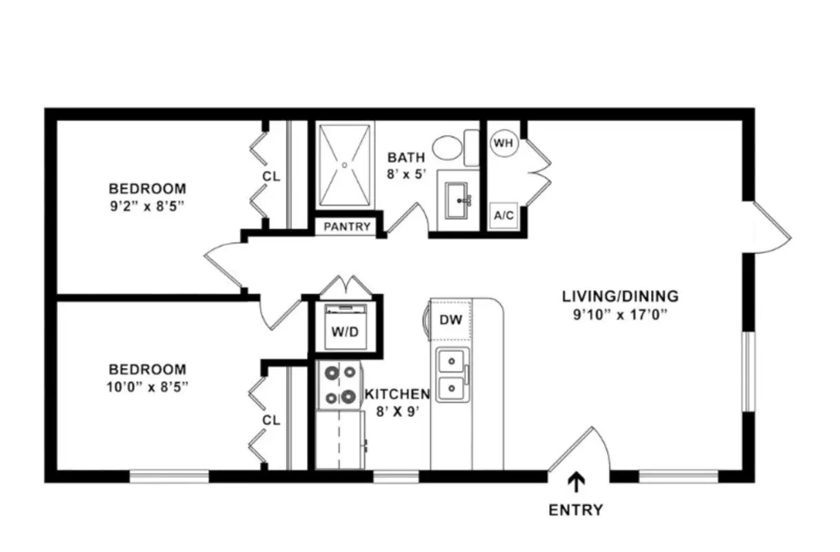 The Row on 3rd, Gainesville – 2 Bed 1 Bath