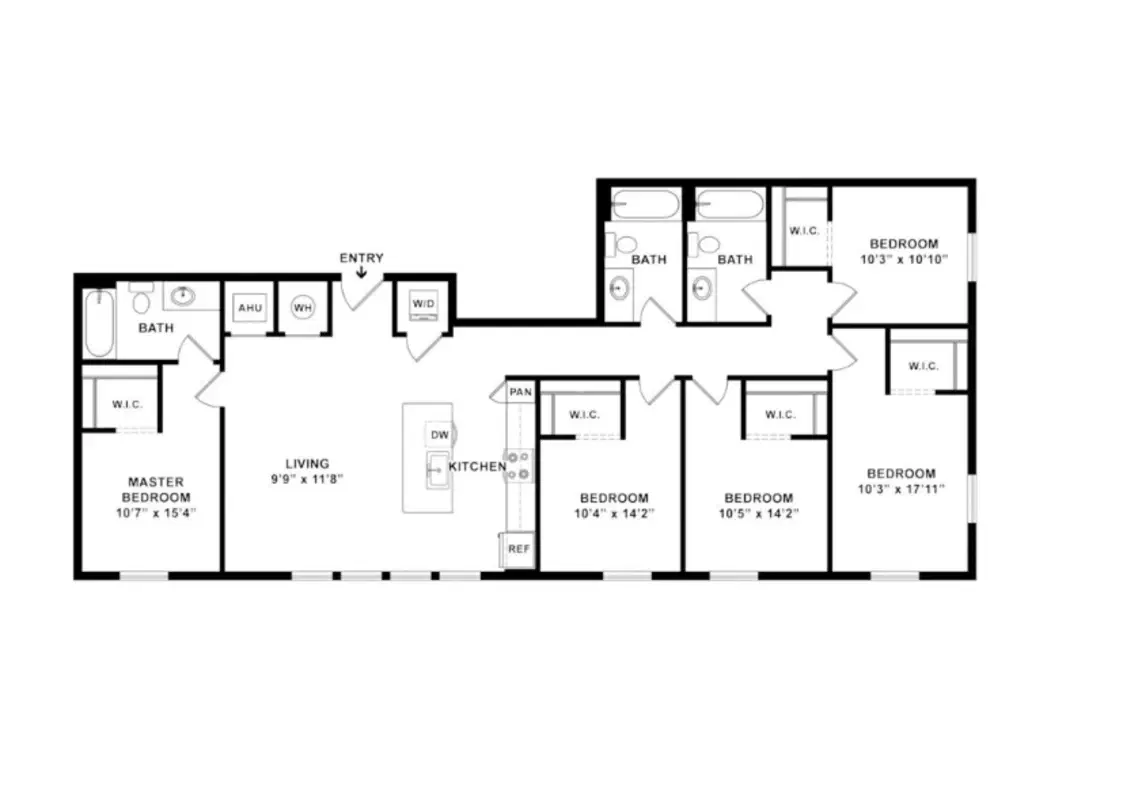 The Row on 3rd, Gainesville – 5 Bed 3 Bath
