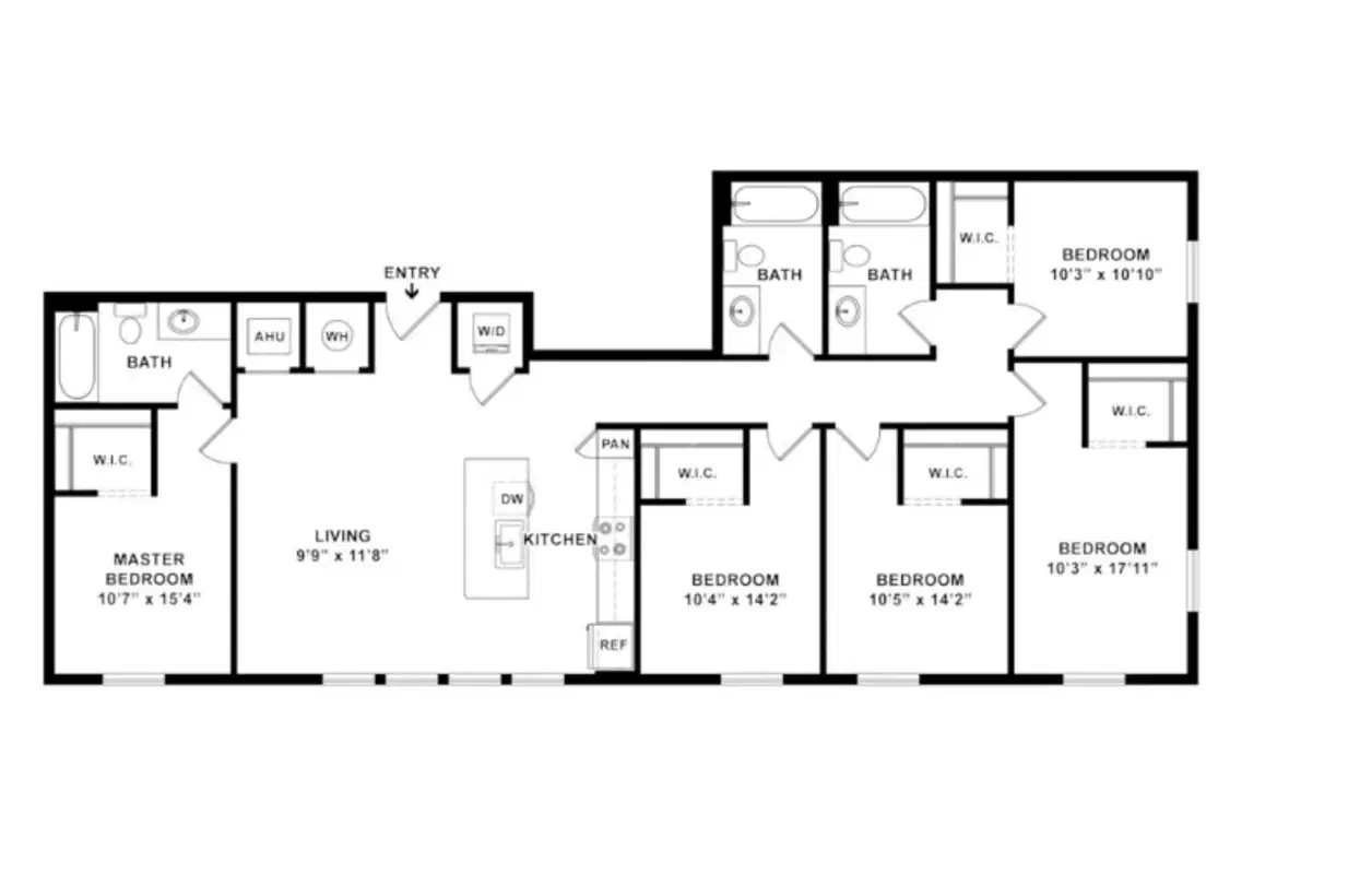 The Row on the 5th, Gainesville – 5 Bed 3 Bath