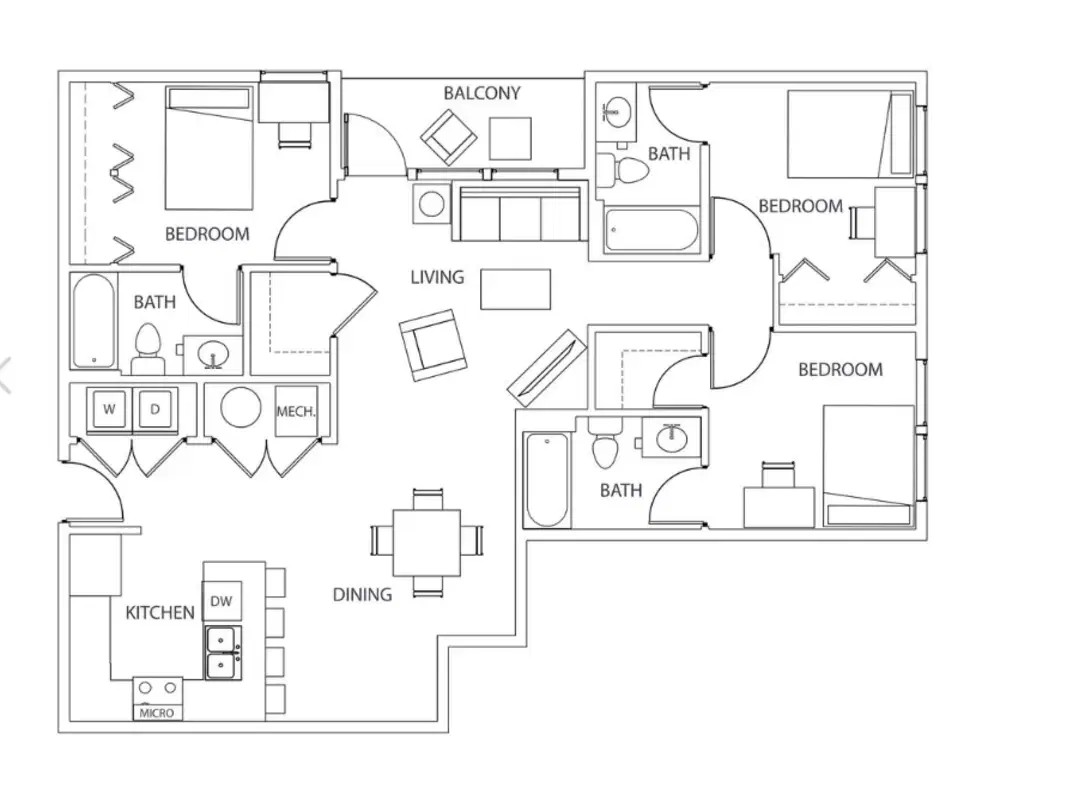 The Row on the 5th, Gainesville – 3 Bed 3 Bath