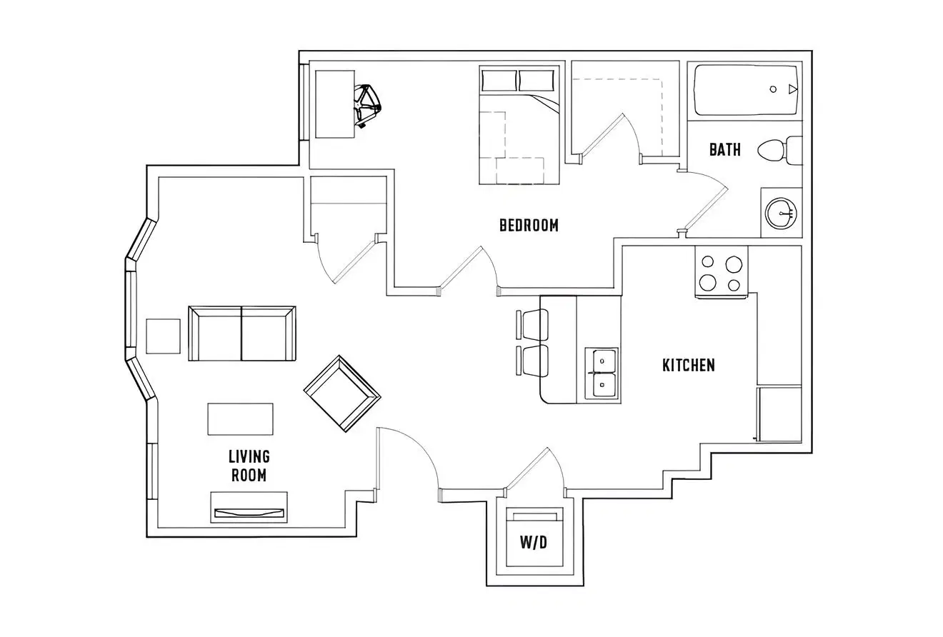 1200 West Marshall, Richmond – 1 Bed - 1 Bath A