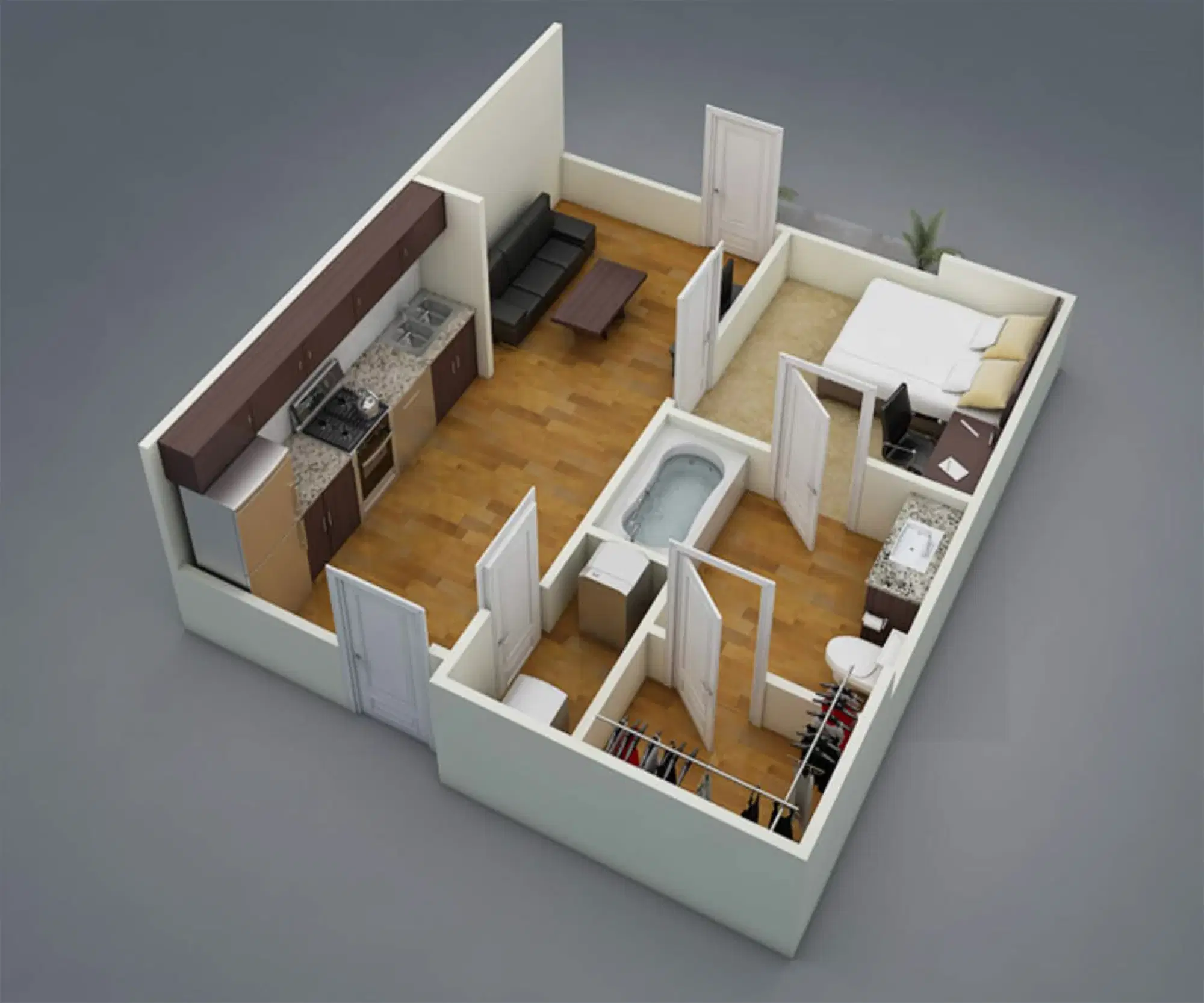 Mac 4460, Houston – 1 Bedroom 1 Bathroom | A1A