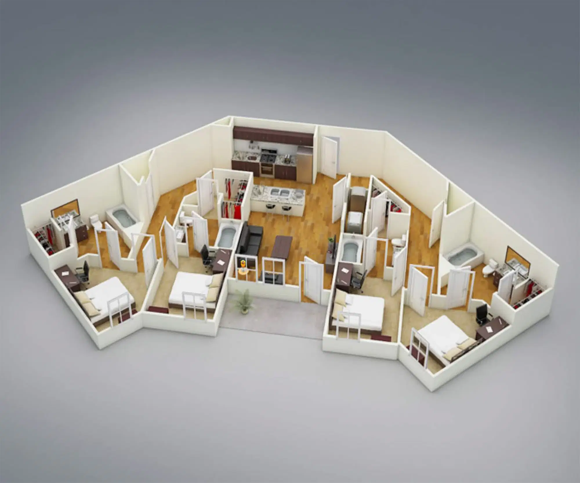 Mac 4460, Houston – Room in 4 Bedroom 4 Bathroom | D3