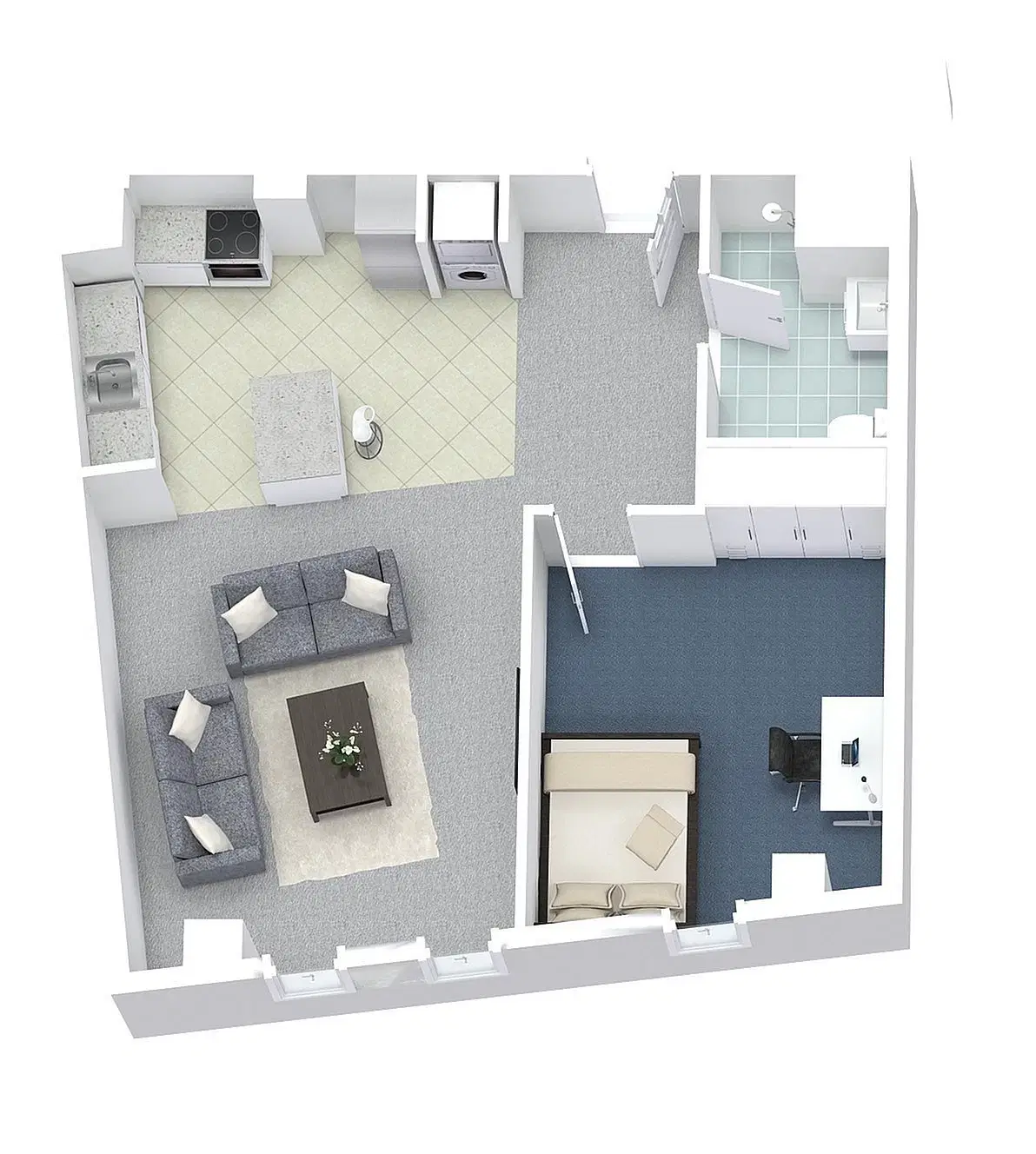 University Lofts, Binghamton – 1 Bedroom 1 Bathroom