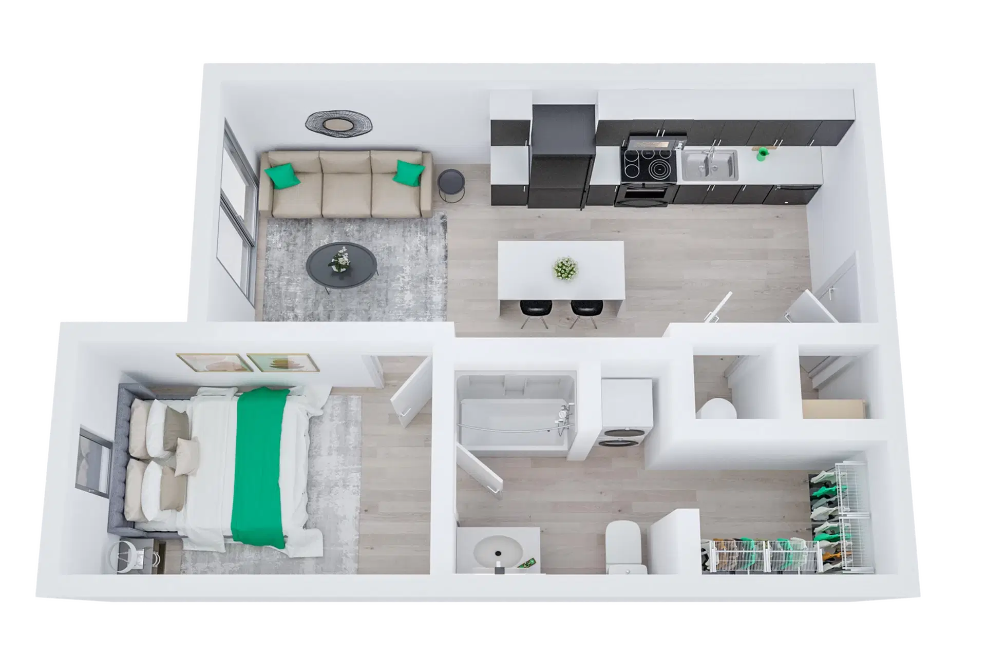 Muse Omaha, Omaha – 1 Bedroom 1 Bathroom