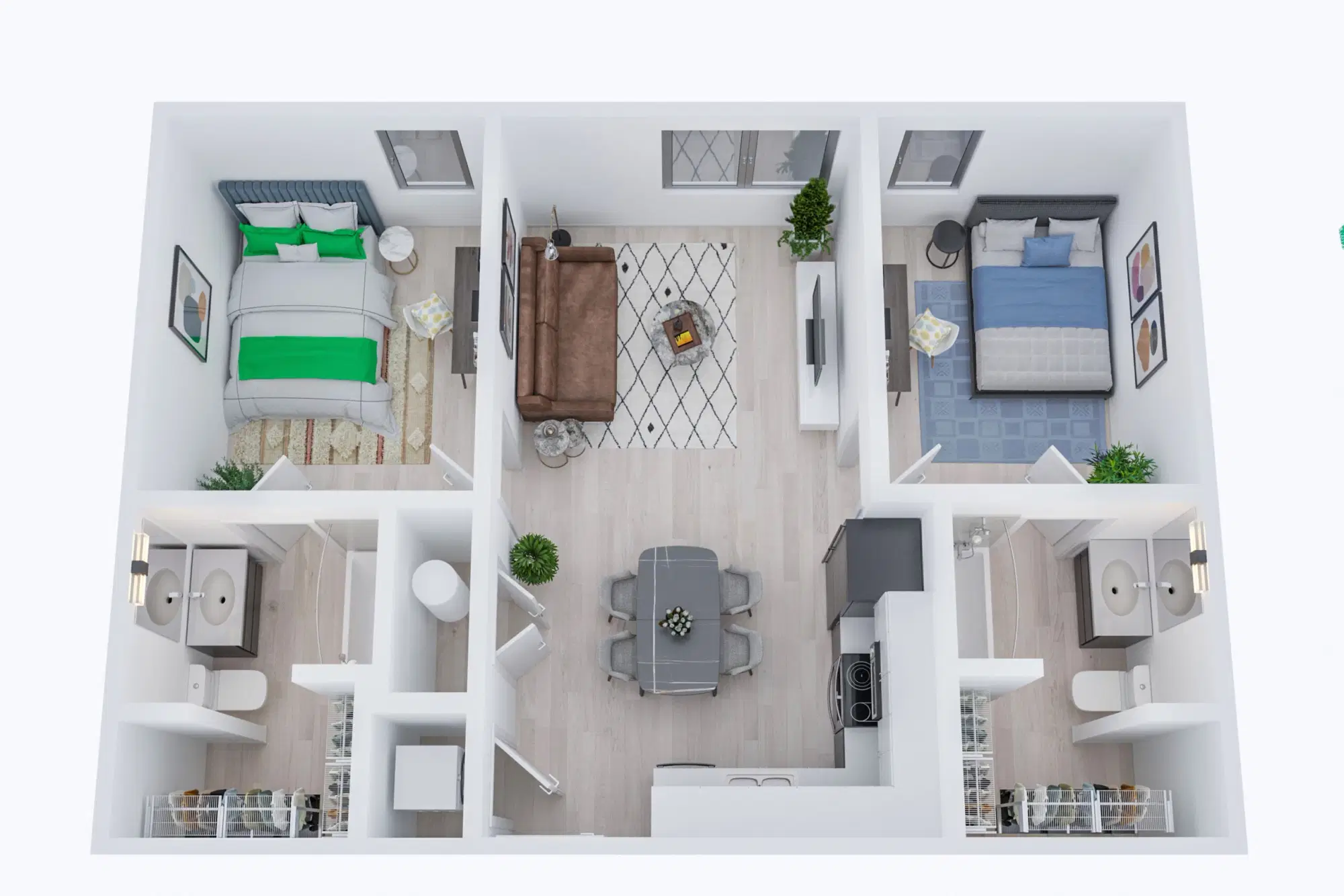 Muse Bowling Green, Bowling Green – 2 Bedroom 2 Bathroom