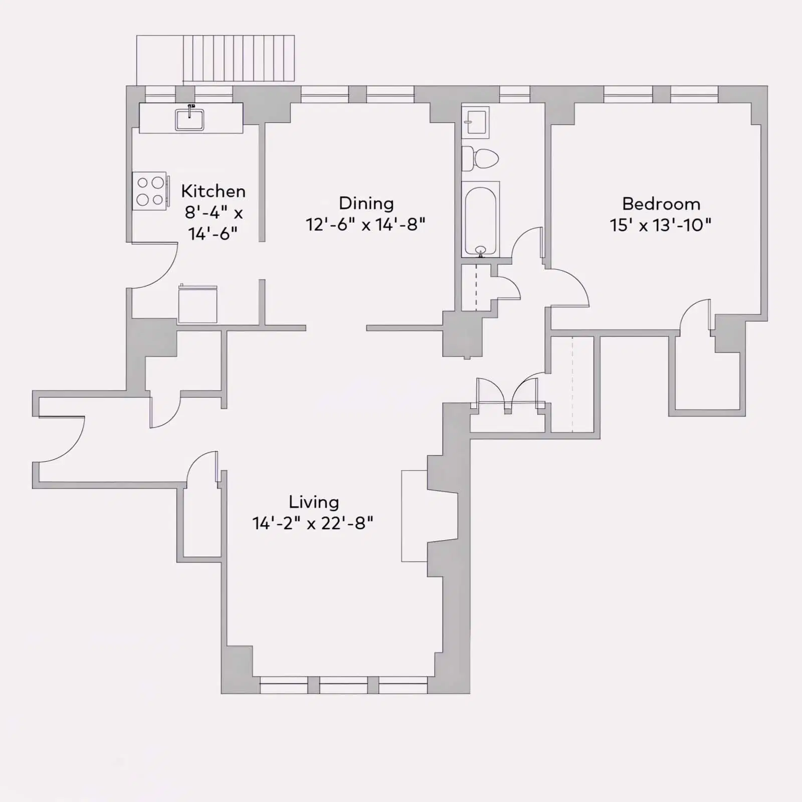 Cloisters, Chicago – 1 Bed 1 Bath