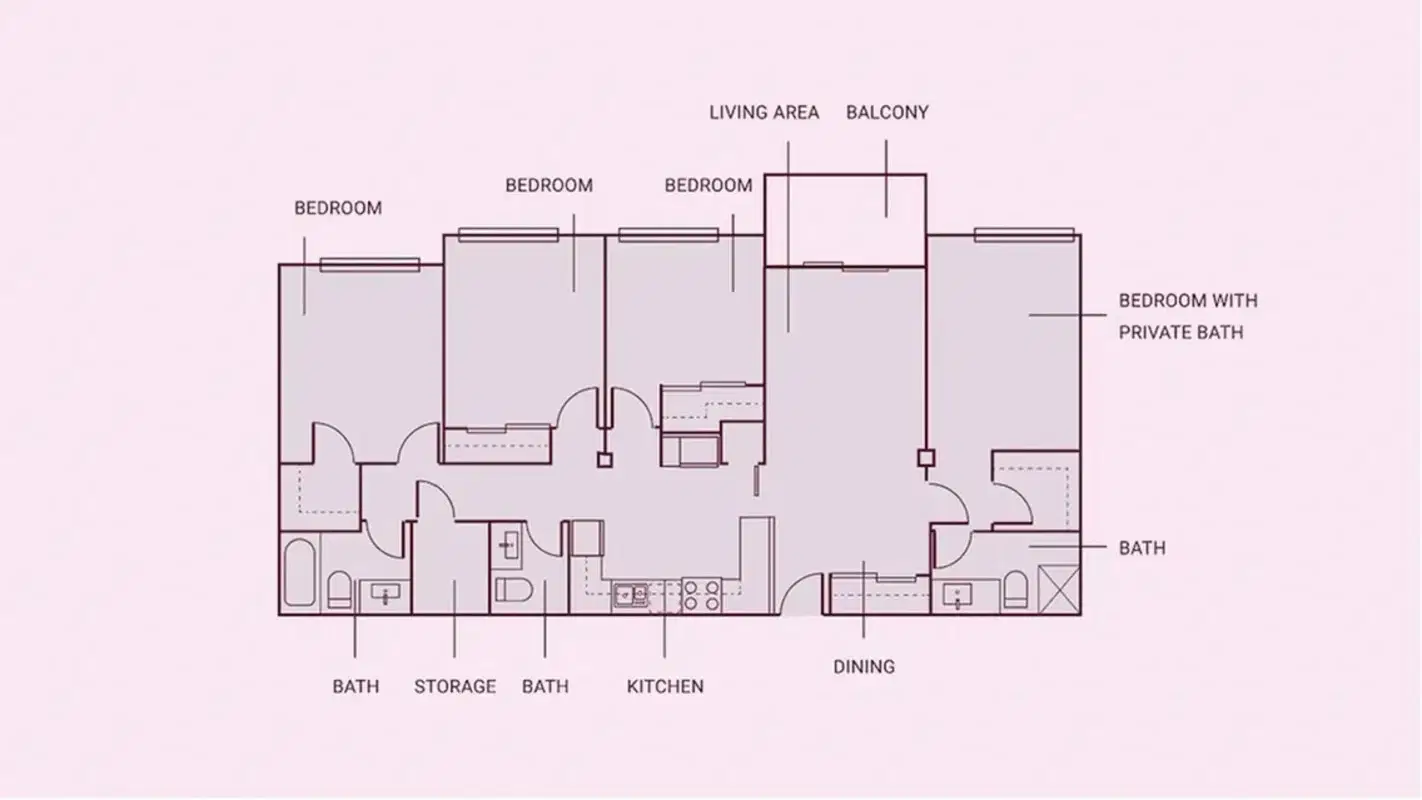 West Village Suites, Hamilton – 4 Bed 2.5 Bath