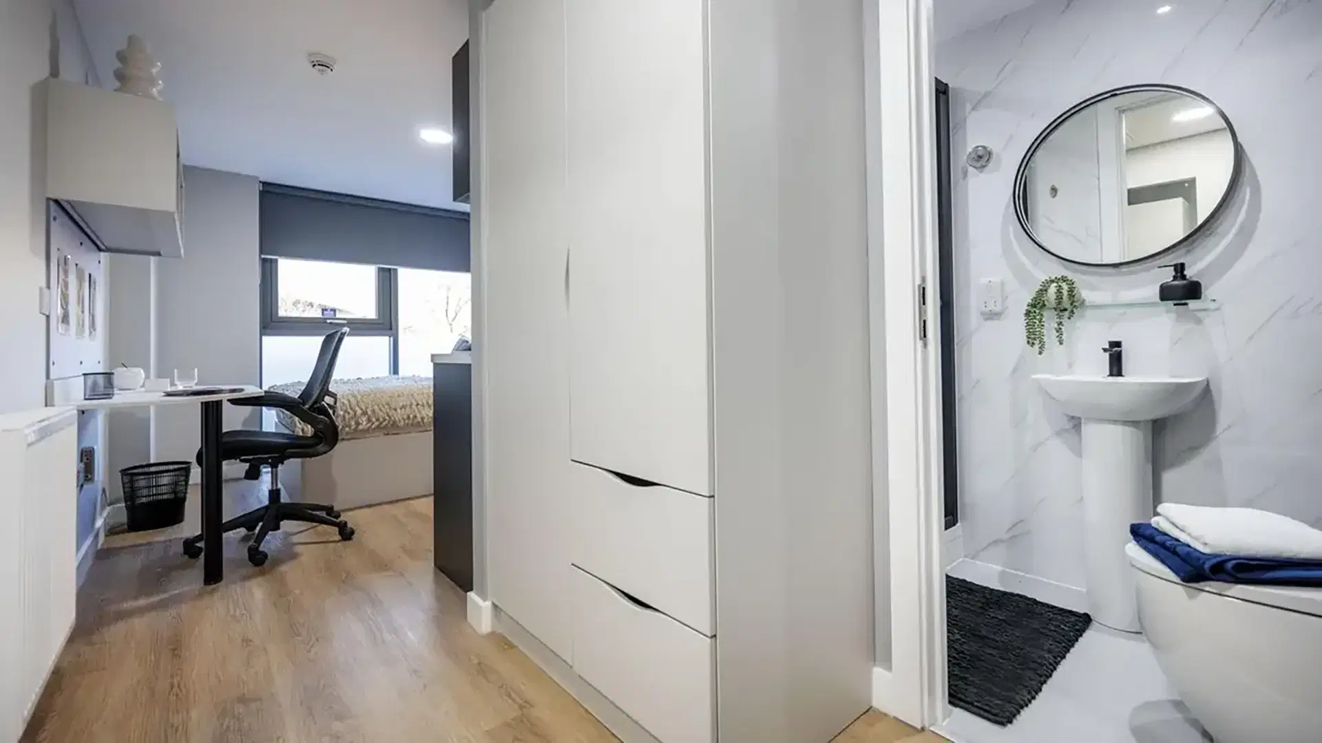 Clyde Court, Glasgow – Standard Studio Plus with Single bed