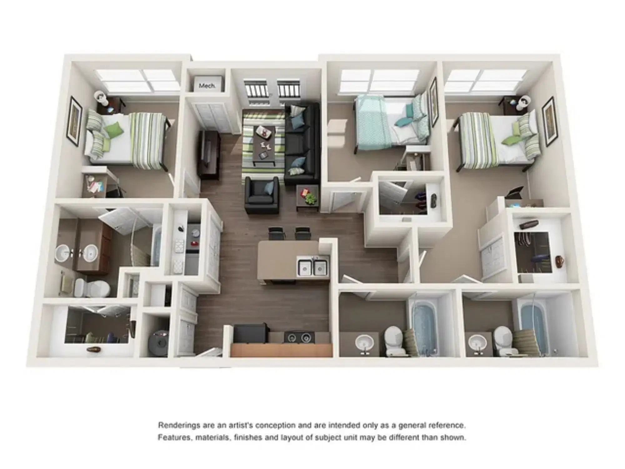 The Lex, Lexington – Room in 3 Bedroom 3 Bathroom | Standard