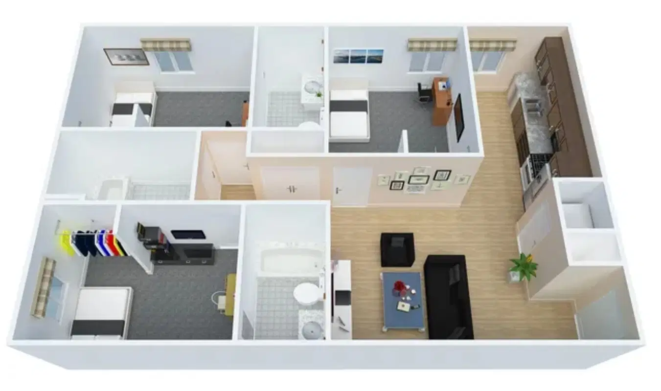 The 50/50, Lincoln – 3 Bedroom 3 Bathroom