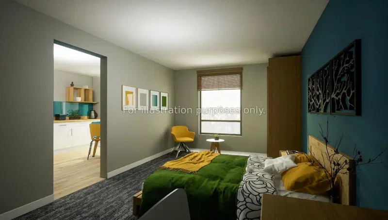 Justice Mill Studios, Aberdeen – 1 Bed Club Apartment