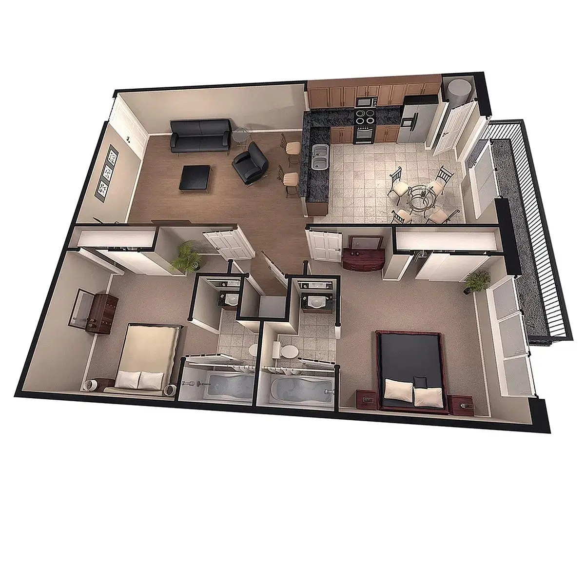 Brookside Downtown, Columbia – Room in a 2 Bedroom 2 Bathroom | Kittson