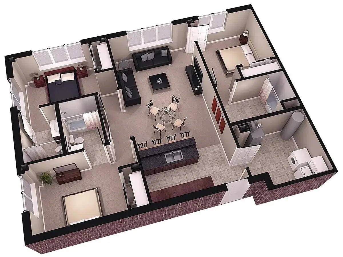 Brookside Downtown, Columbia – Room in a 3 Bedroom 3 Bathroom | Aurora Two