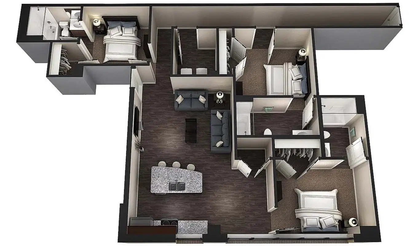 Brookside Downtown, Columbia – Room in a 3 Bedroom 3 Bathroom | Aurora Three