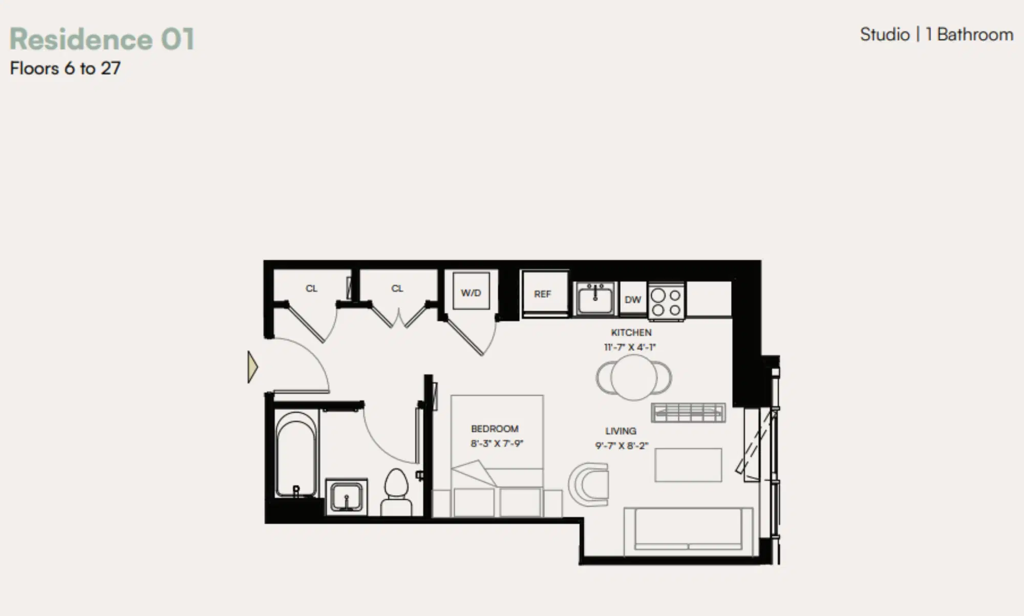 1440 Amsterdam Ave, New York – Studio