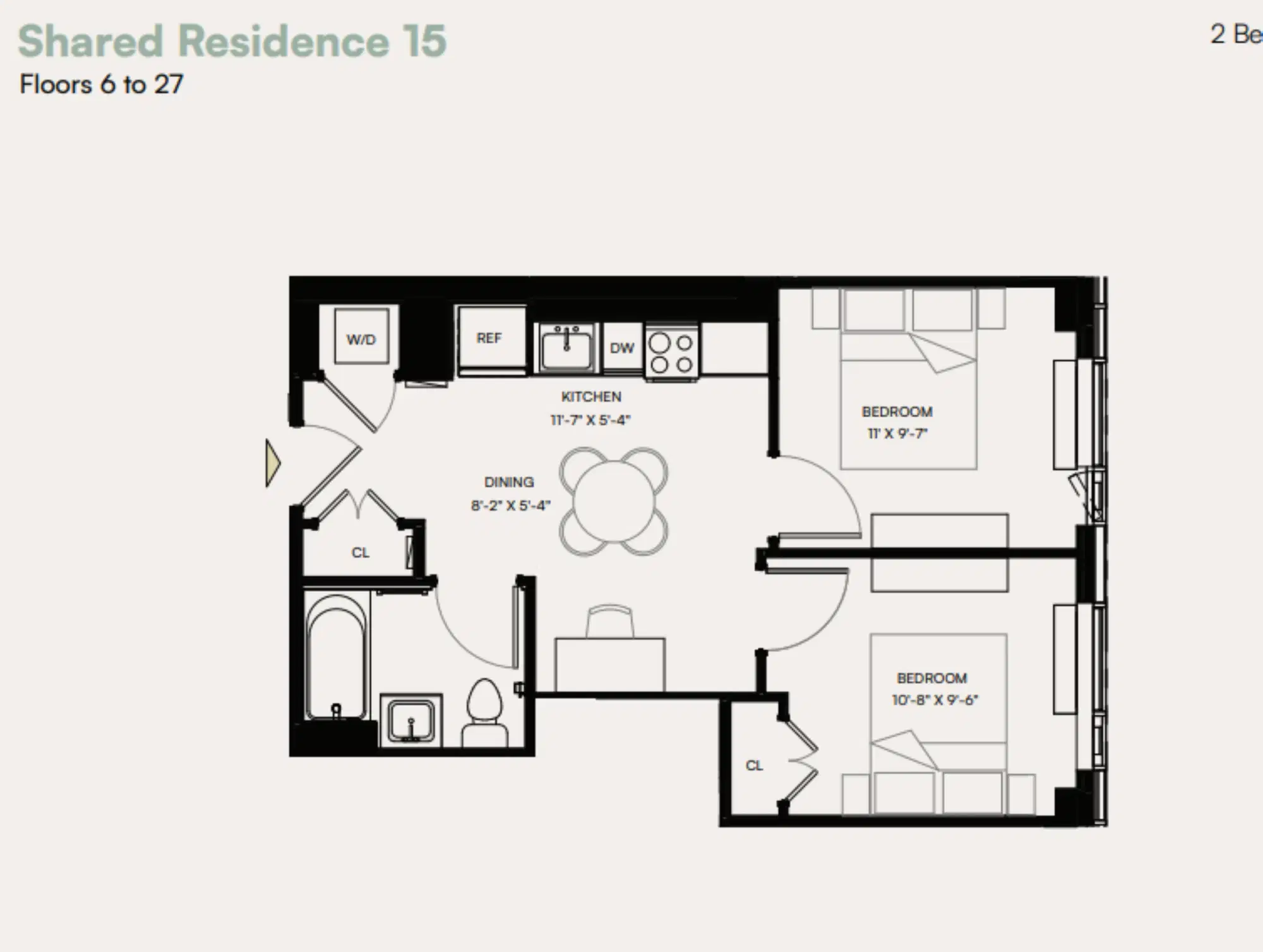 1440 Amsterdam Ave, New York – 2 Bedroom 1 Bathroom