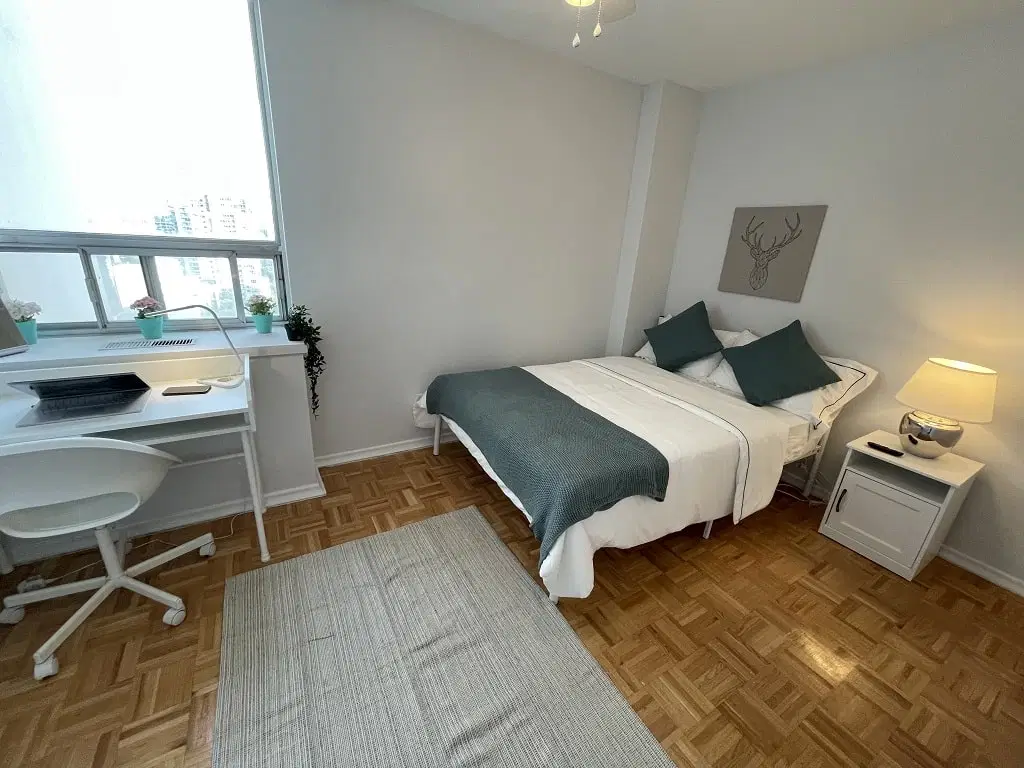 Pearson Housing Roehampton Street, Toronto – Master Bedroom (3 Bed 2 Bath)
