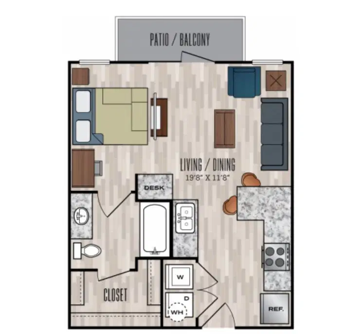 848 Mitchell, Arlington – Studio