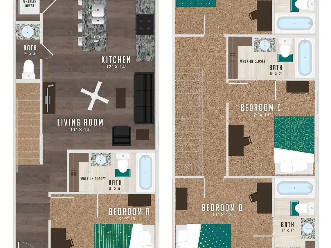 Yugo Pullman Hills, Pullman – 4 Bed, 4.5 Bath Plus