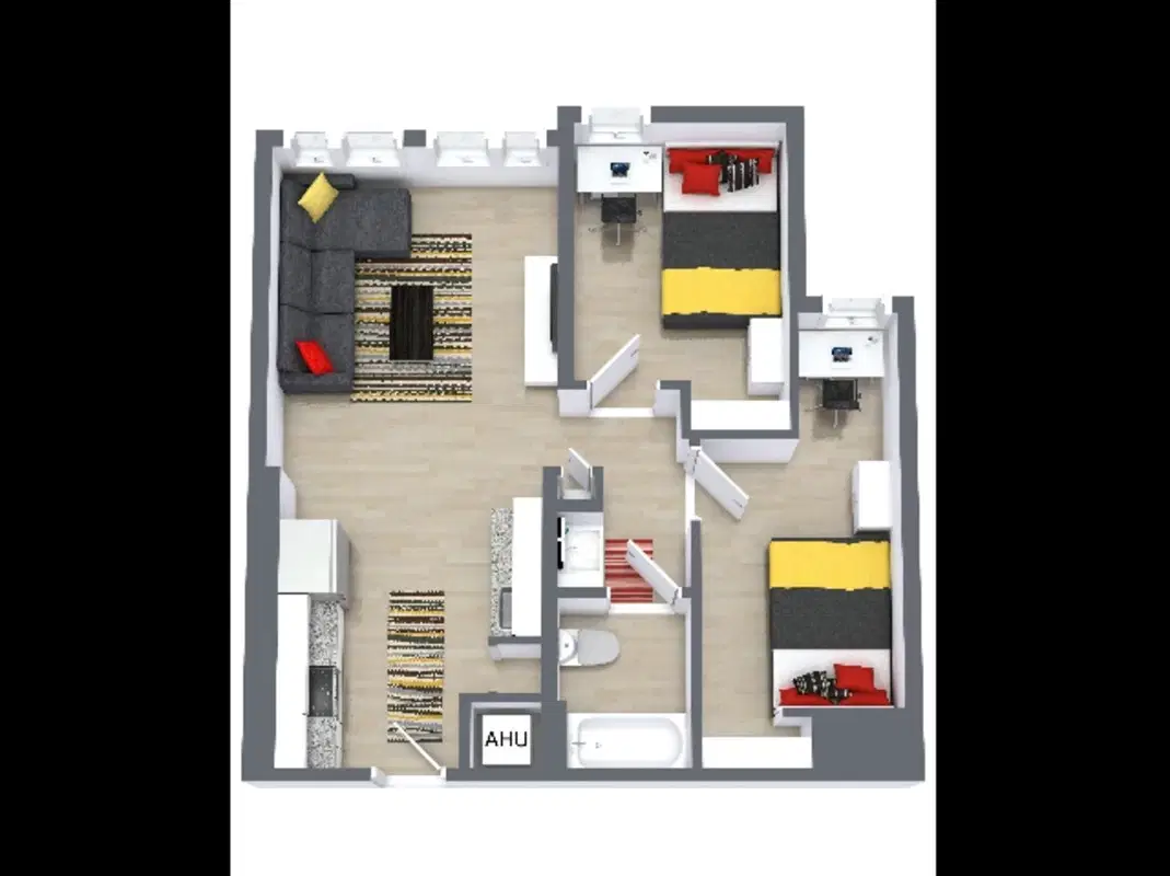 The Nine at College Park, College Park – Room in 2 Bedroom 1 Bathroom | B1