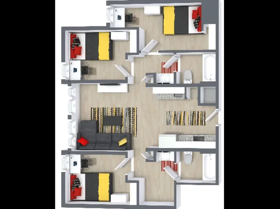 The Nine at College Park, College Park – Room in 3 Bedroom 2 Bathroom | C1
