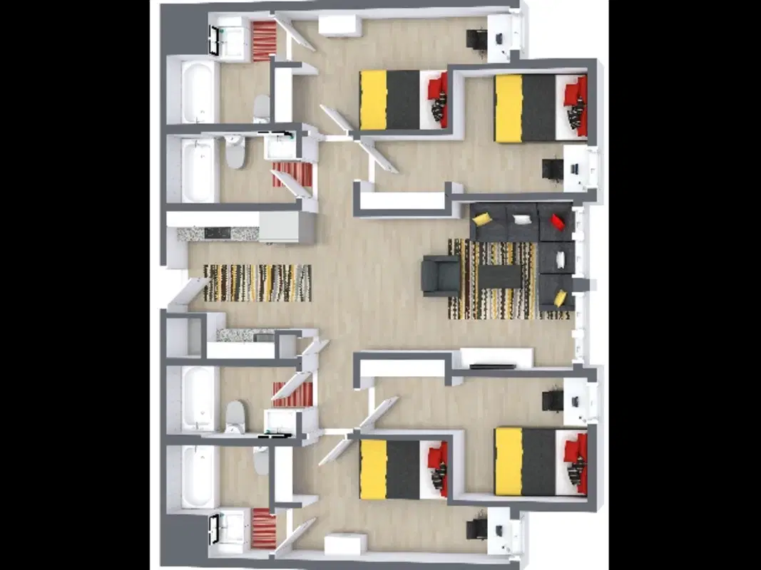 The Nine at College Park, College Park – Room in 4 Bedroom 4 Bathroom | D1