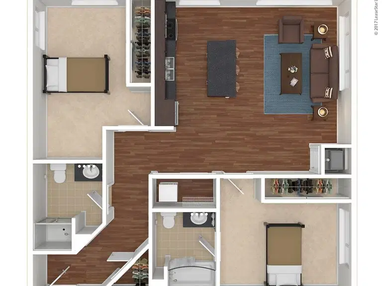 Yugo The Edge On Oak, Minneapolis – 2 Bed 2 Bath Deluxe