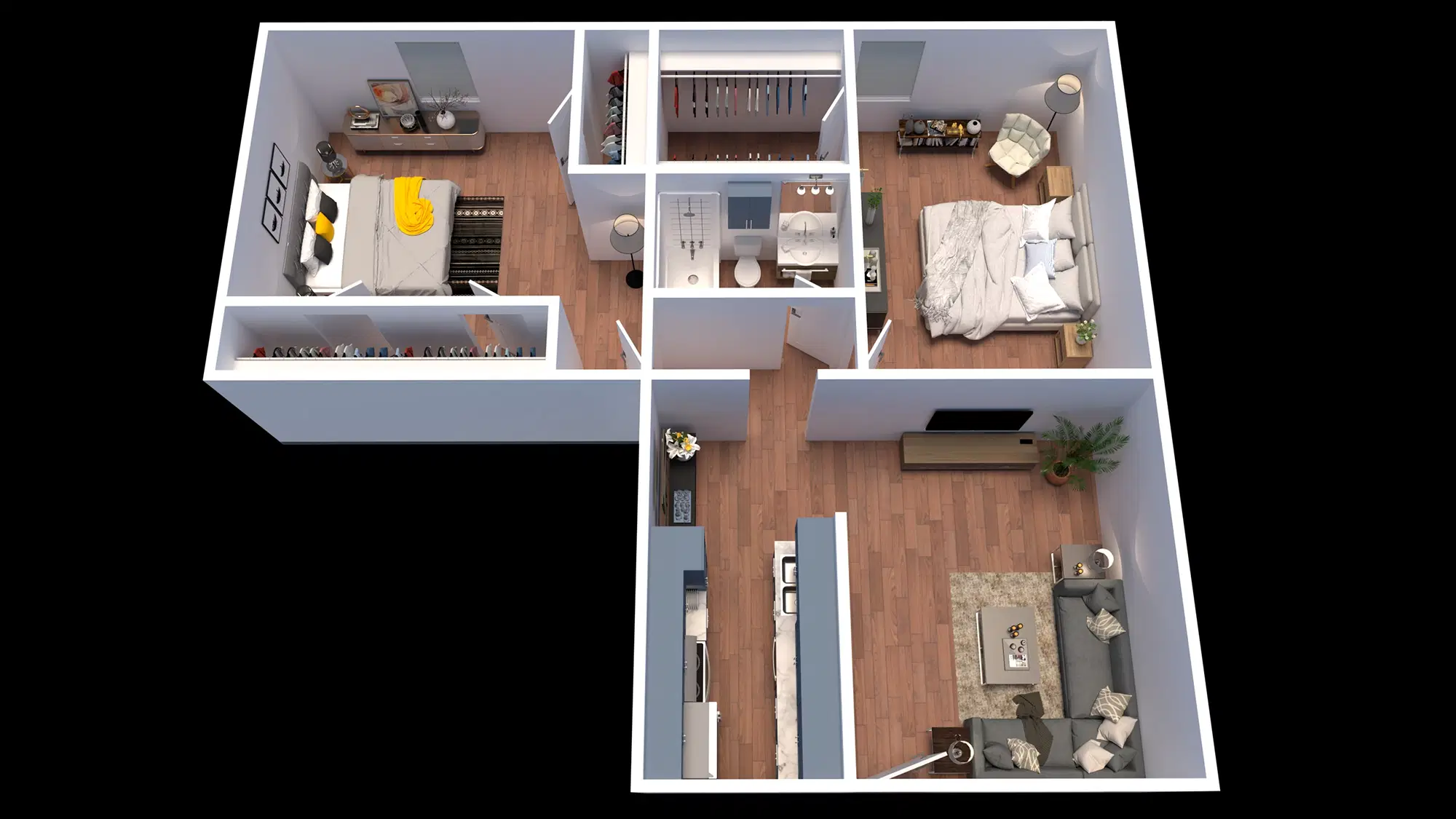 The Hive Red River, Austin – 2 Bedroom 1 Bathroom