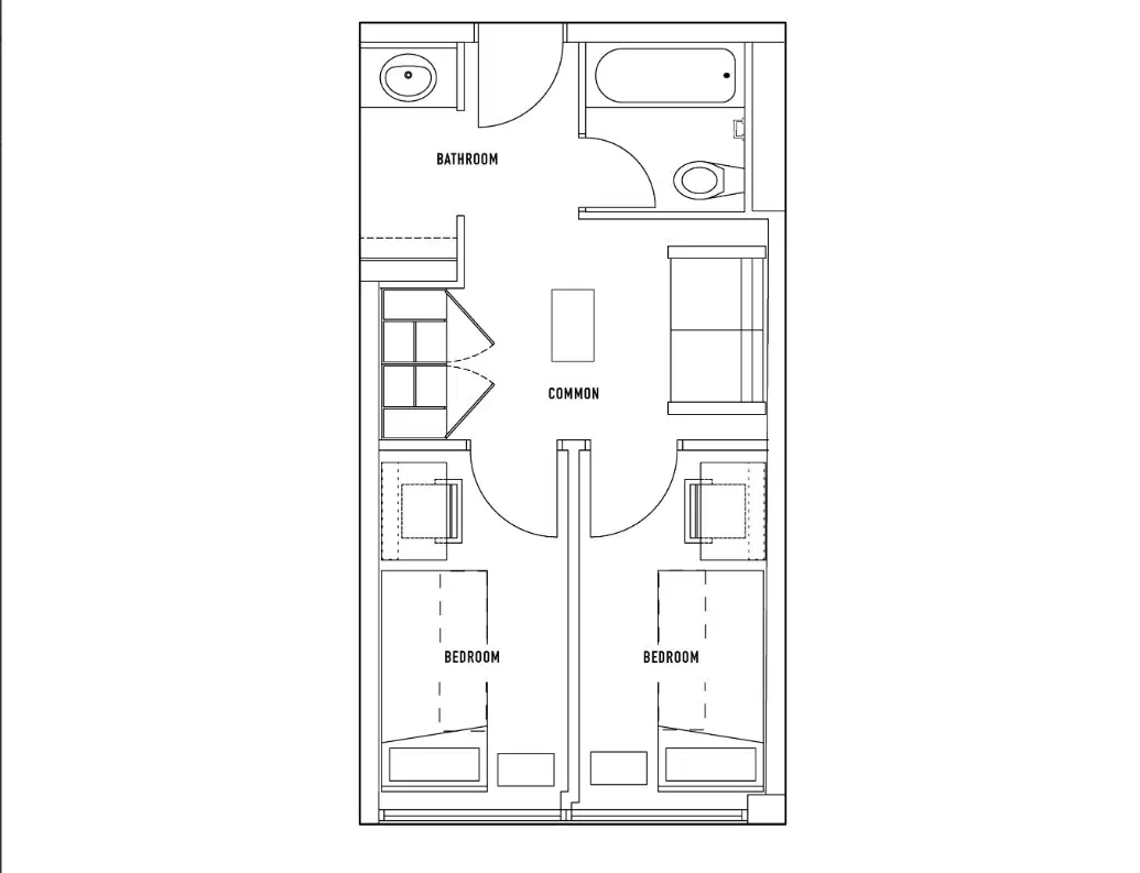 Campus1 MTL, Montreal – 2 Bed 1 Bath Private
