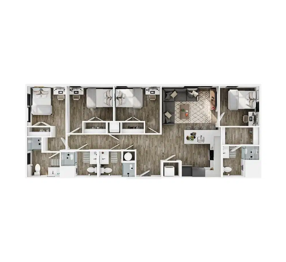 Verve St. Louis, St. Louis – Room in 4 Bed 4 Bath - D3