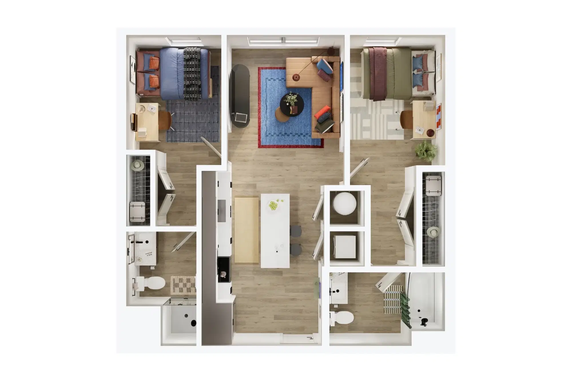 Local on Delmar, St. Louis – Room in 2 Bedroom 2 Bathroom | C2 Type A