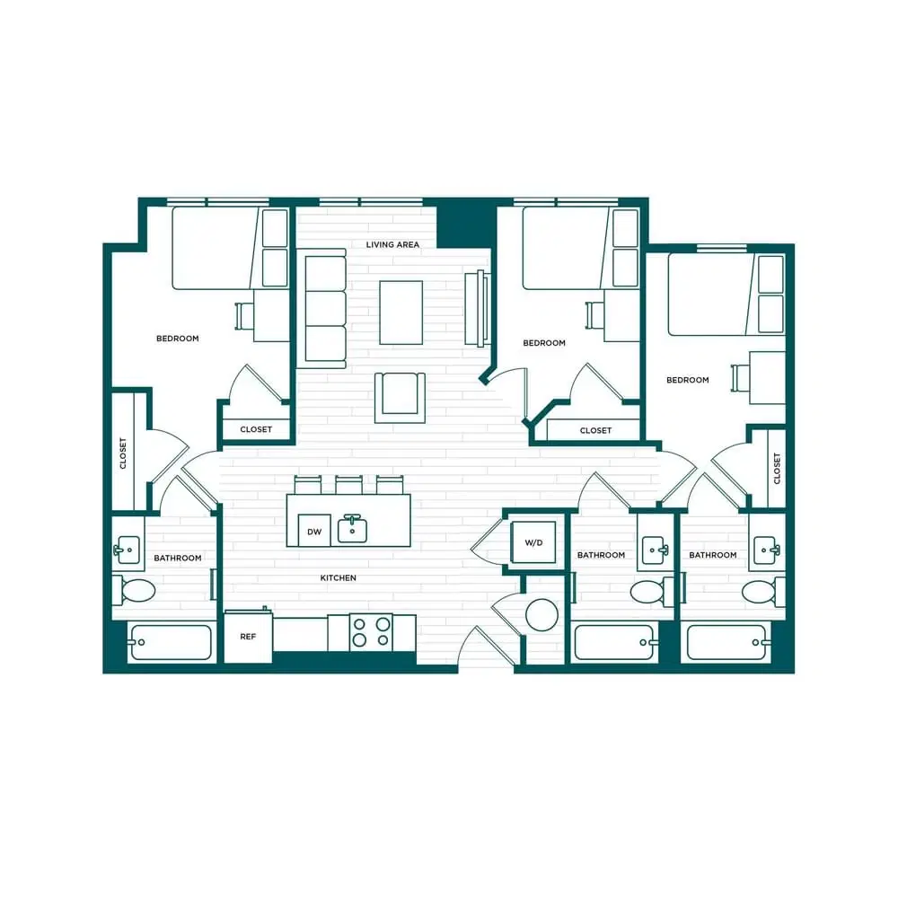 Verve Boise, Boise – Room in a 3 Bed 3 Bath - C1