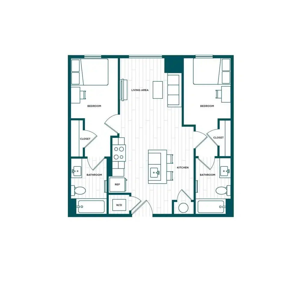 Verve Boise, Boise – Room in a 2 Bed 2 Bath - B3.4