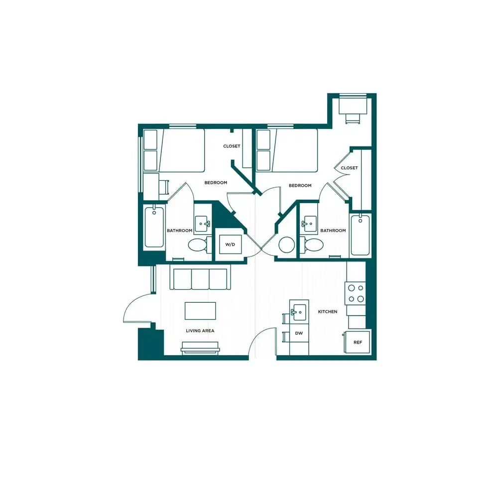 Verve Boise, Boise – Room in a 2 Bed 2 Bath - B4